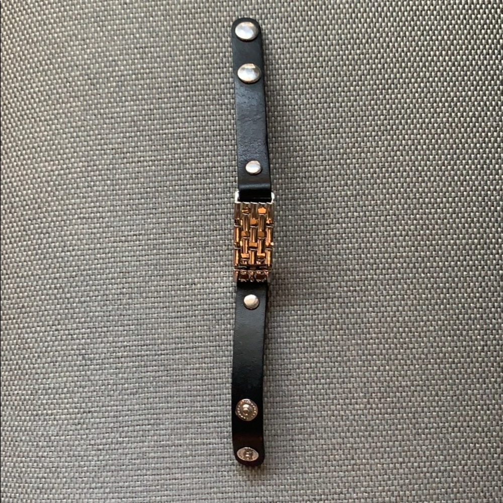 TORY BURCH women’s leather fit bit bracelet